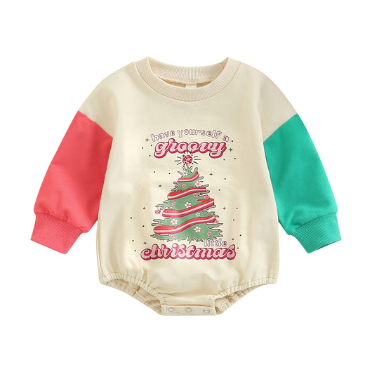 Suéter Navideño Infantil con Contraste de Colores y Manga Larga - Image 14