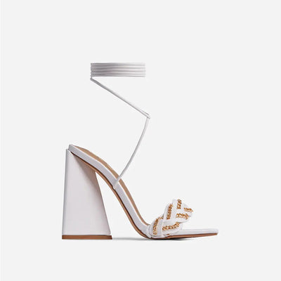 Sandalias Roma con Punta Cuadrada y Tacón Robusto - Image 6