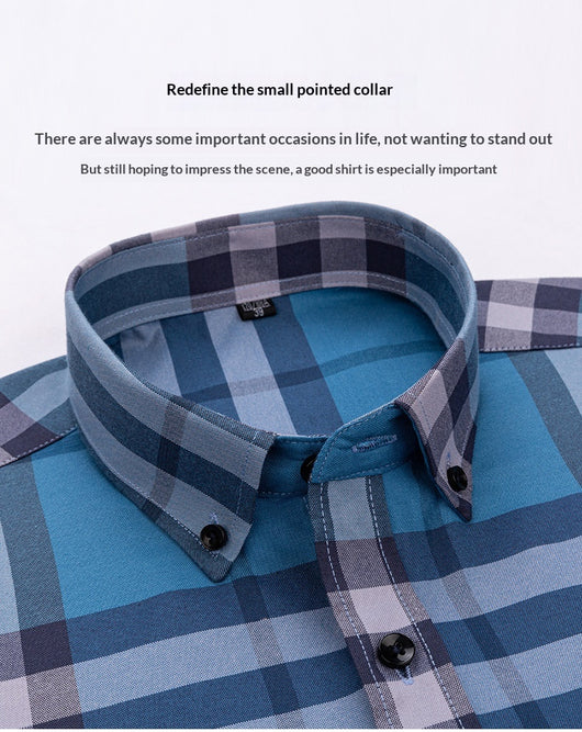 Camisa Oxford Slim Fit a Rayas para Hombre con Bolsillos - Image 17