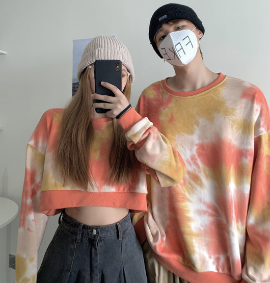Suéter Tie-Dye para Parejas - Diseño Exclusivo para Ella