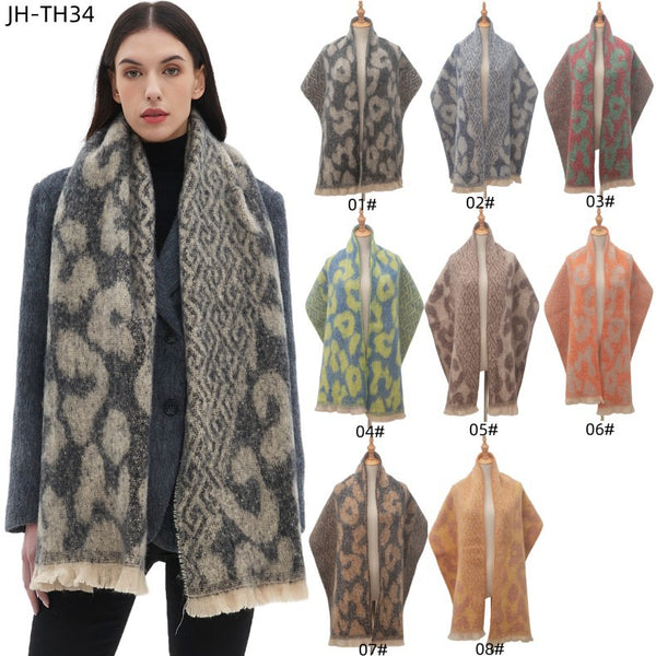 Bufanda Estampado Leopardo Estilo Europeo Americano para Hombre