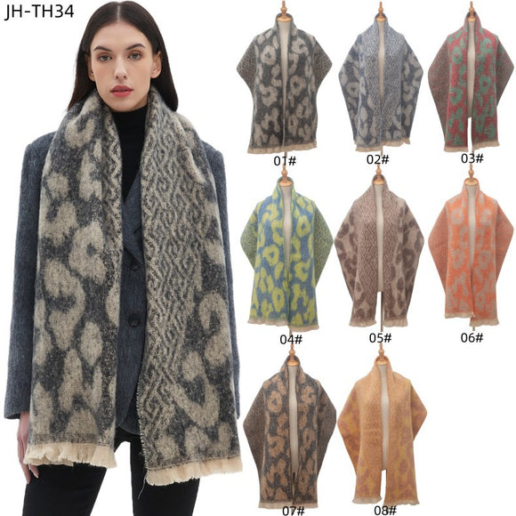 Bufanda Estampado Leopardo Estilo Europeo Americano para Hombre