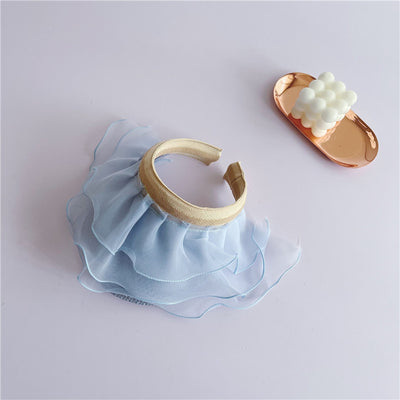 Sombrero de Paja Tejido para Niñas - Diseño Abierto Frente Verano