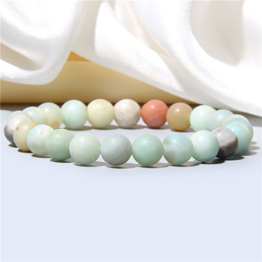 Pulsera de Energía Curativa Natural Extensible Pulida para Hombre - Image 8