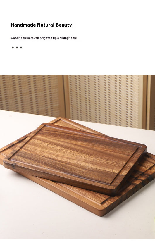 Tabla de Cortar de Madera Maciza Acacia Mangium para Cocina - Image 8