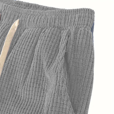 Pantalones Casuales Deportivos Tipo Waffle Gruesos para Otoño Invierno - Image 30