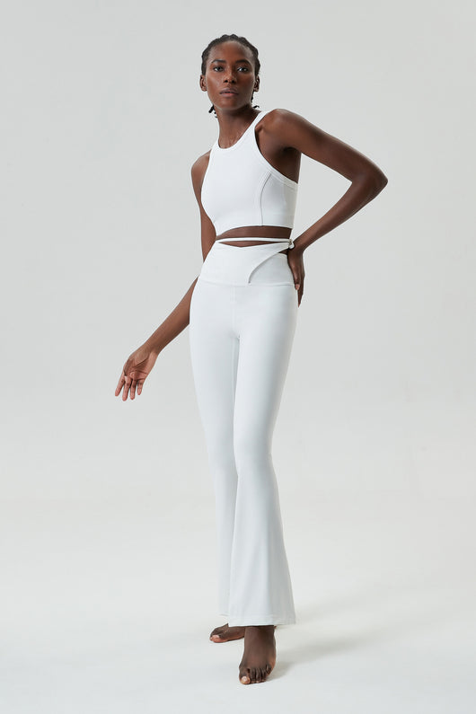 Pantalones Yoga Ajustados con Cordón para Mujer Tallas Grandes - Image 17