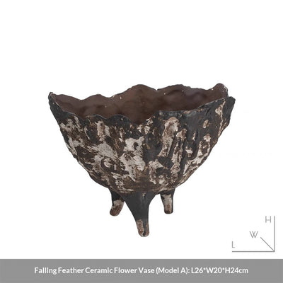 Jarrón Artístico de Cerámica Vintage Inspirado en Wabi-sabi - Image 14