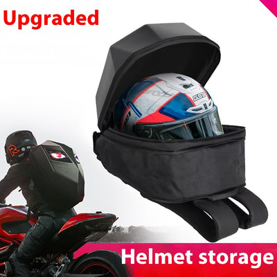 Mochila Impermeable con Casco de Motocicleta y Luz Nocturna - Image 4
