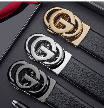 Cinturón de Cuero Genuino para Hombre con Diseño Calado - Image 10