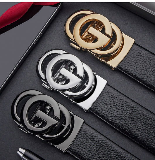 Cinturón de Cuero Genuino para Hombre con Diseño Calado - Image 10