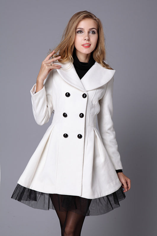 Abrigo Cruzado Midi para Mujer - Image 2