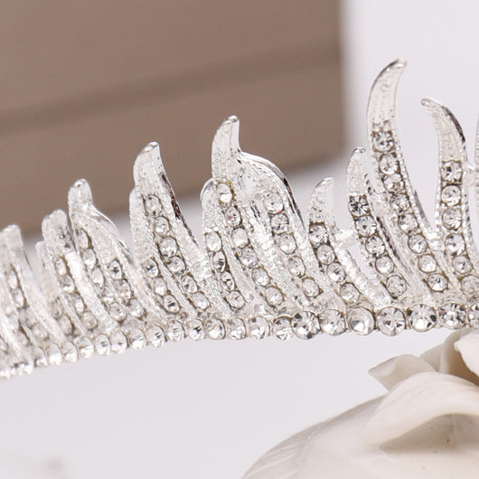 Corona de Cumpleaños para Niña, Tiara de Pasarela con Pedrería - Image 15