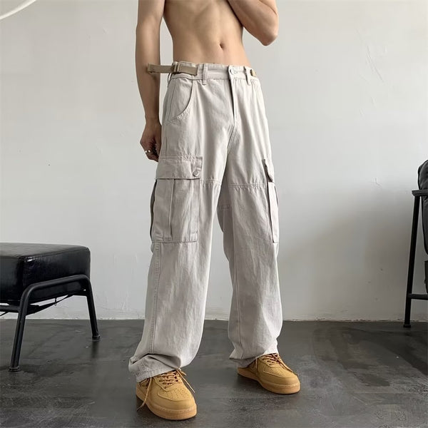 Overol Khaki Retro Americano para Hombre - Colección Otoño