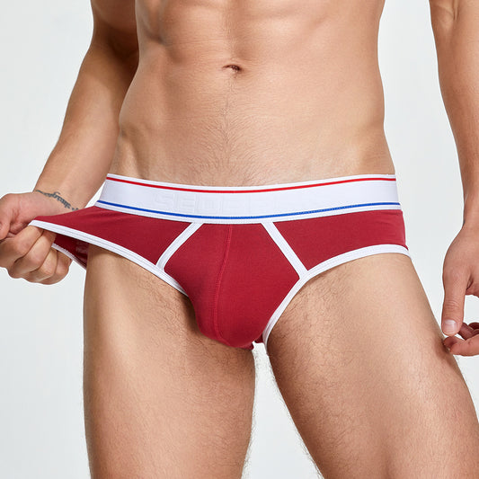 Bóxer Hombre Cintura Baja Algodón 100% Triángulo Liso Juventud