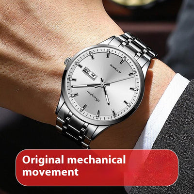 Reloj Mecánico Automático de Acero Inoxidable con Correa de Metal, Resistente al Agua e Iluminación Nocturna - Image 5