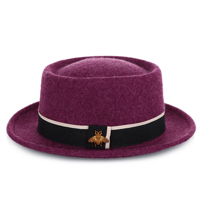 Sombrero de Lana Pura para Mujer con Detalle de Abejita - Accesorio de Moda - Image 11