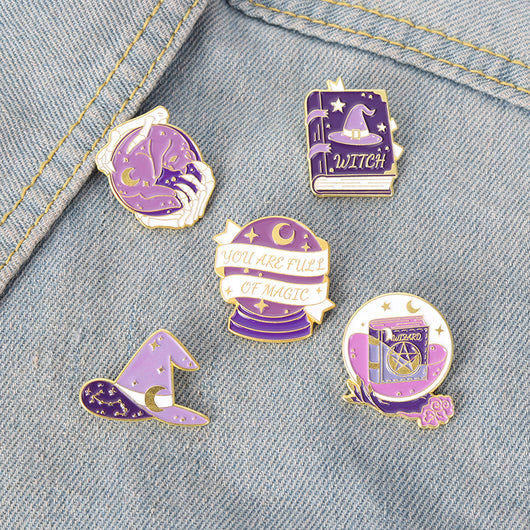 Broche Bruja Halloween Sombrero Mágico Aleación Esmaltada - Image 18