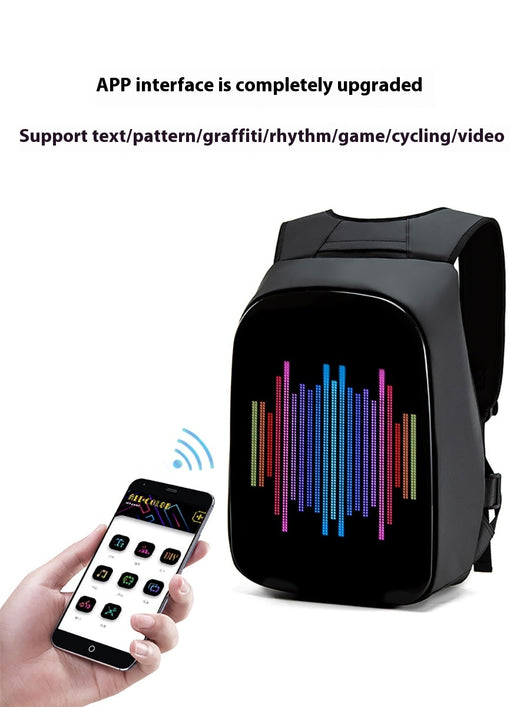 Mochila Inteligente con Pantalla LED Dinámica para Exteriores - Image 6