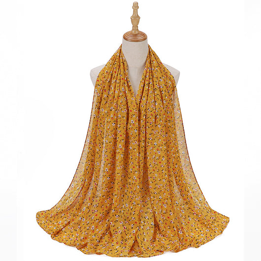 Pañuelo Estampado Chifón Malayo Indonesio para Mujer - Image 13