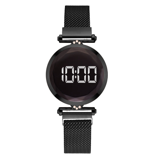Reloj Deportivo Electrónico con Malla Magnetita y Display LED