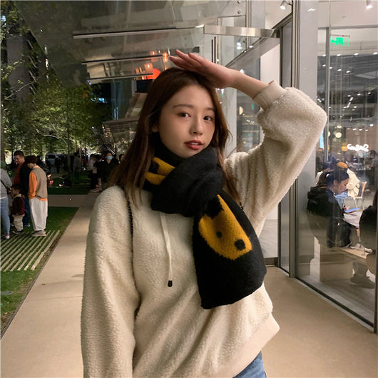 Bufanda Oso Kawaii Japonés para Mujer - Suave, Cálida y Versátil - Image 9