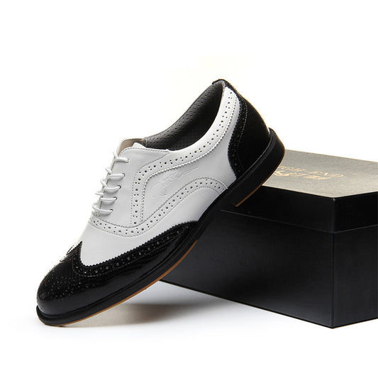 Zapatos de Golf Impermeables Estilo Británico con Suela Antideslizante para Hombre - Image 2