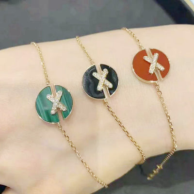 Pulsera Circular con Colgante en Forma de X para Mujer - Image 9