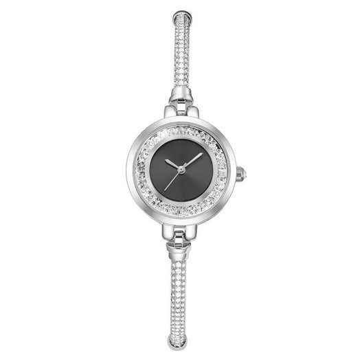 Reloj Pulsera Mujer Correa Delgada Rhinestone Efecto Arena Movible Ajustable - Image 5