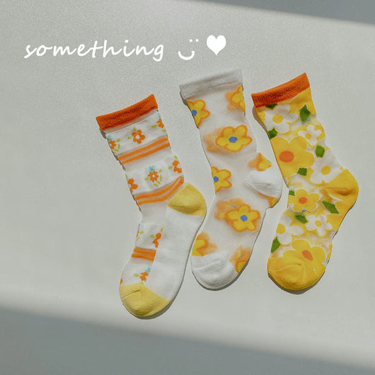 Calcetines Infantiles Verano Cuadros a Cuadros Estilo Coreano - Image 8