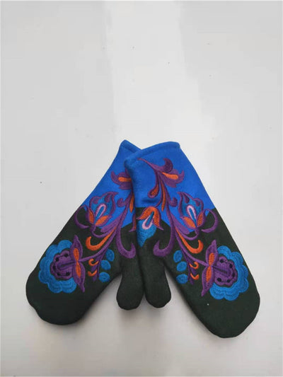 Guantes Invierno Mujer Acolchados con Bordado y Bloques de Color - Image 23