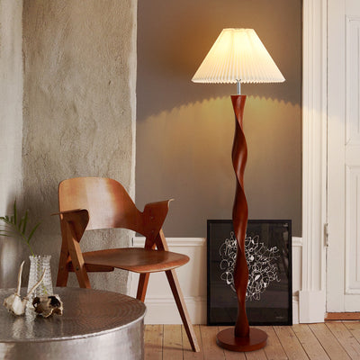 Lámpara de Mesita de Noche en Madera Sólida Nogal - Diseño Minimalista Lujo - Image 3