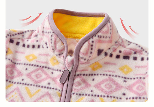 Chaqueta Forro Polar Estampada para Niña - Image 4