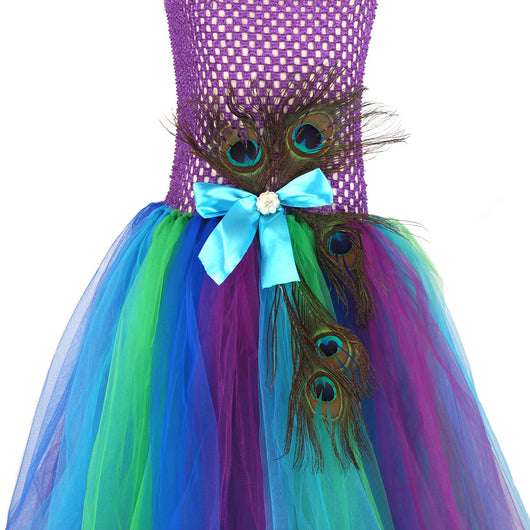 Conjunto de Vestido Infantil con Malla y Volantes - Image 11