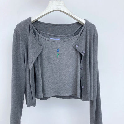 Cardigan Holgado Estilo Universitario para Mujer - Image 28