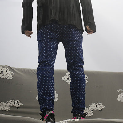 Pantalones Slim con Estampado de Lunares para Hombre - Image 5