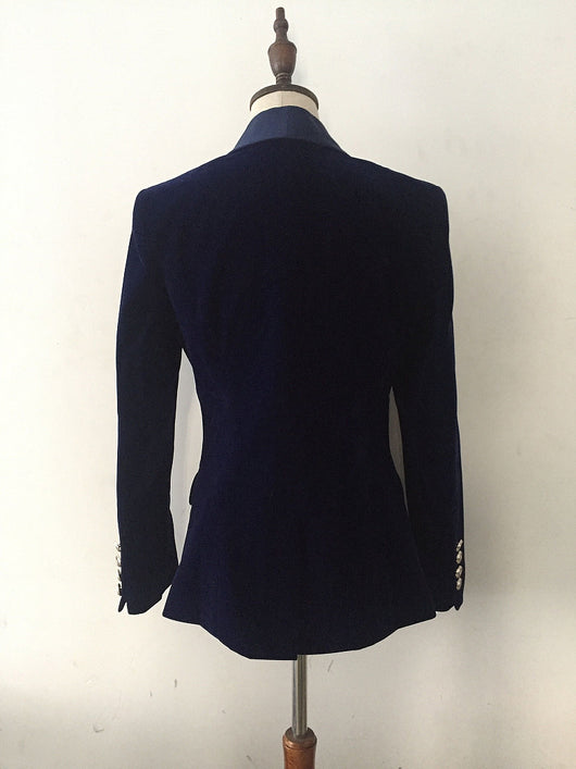 Blazer Slim de Terciopelo Verde Satinado con Cuello Fruncido para Mujer - Image 7