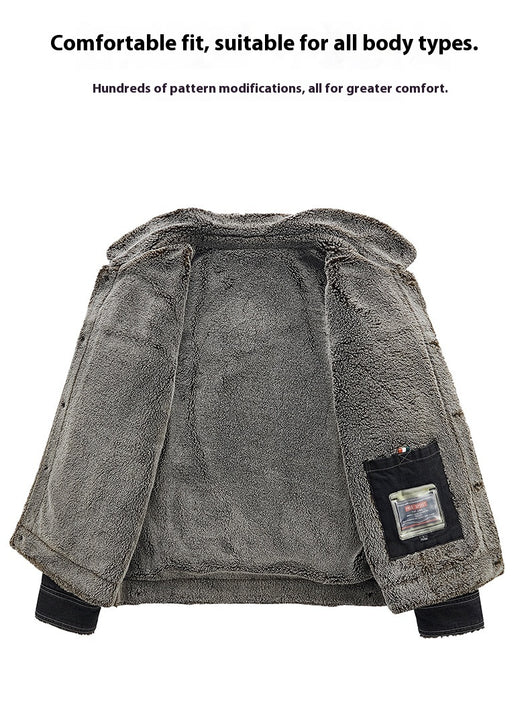 Sudadera de Mezclilla Forrada en Polar - Abrigo Grueso y Cálido para Hombre - Image 24