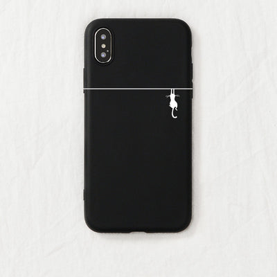 Funda Minimalista de Gatito para Teléfono - Compatible con Apple - Image 18