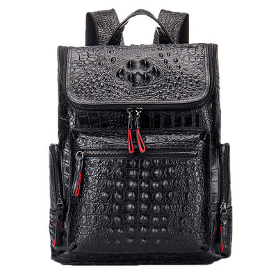 Mochila de Cuero Genuino con Patrón Texturizado - Image 10