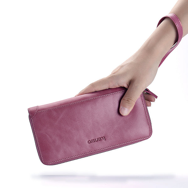 Cartera Vintage de Cuero Coreano