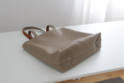 Bolso Grande de Cuero Genuino Doble Cara para Mujer - Image 18