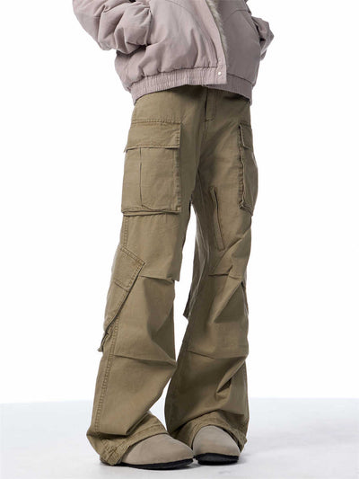 Pantalones Cargo Retro Sueltos con Múltiples Bolsillos - Image 6