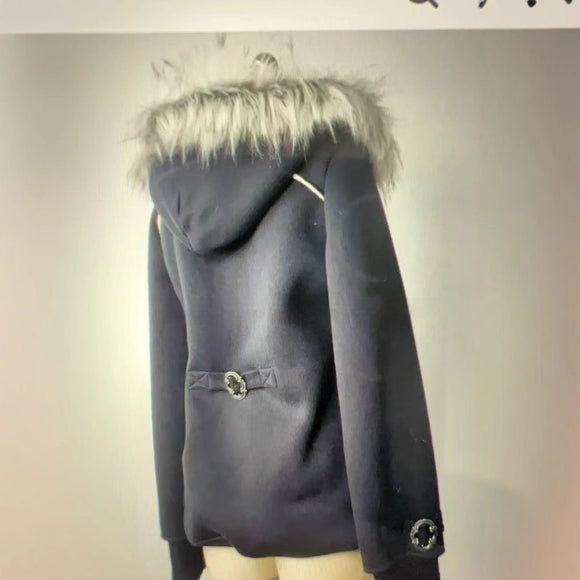 Sudadera con Capucha y Cremallera Estilo Retro Urbano Americano