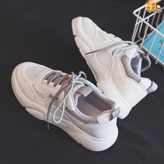Zapatillas Deportivas Blancas de Malla Coreana - Comodidad Versátil para Diario - Image 8