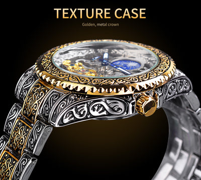 Reloj Mecánico Tourbillon Esqueleto Lujo para Hombre - Image 4