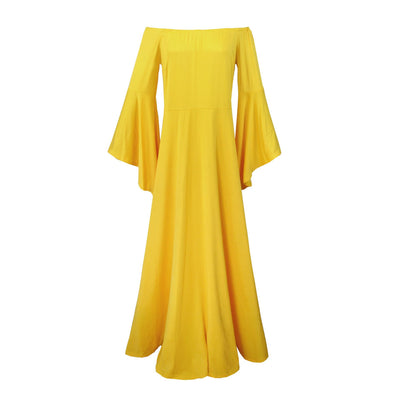 Vestido Premamá Largo Elegante con Hombros Descubiertos - Image 16