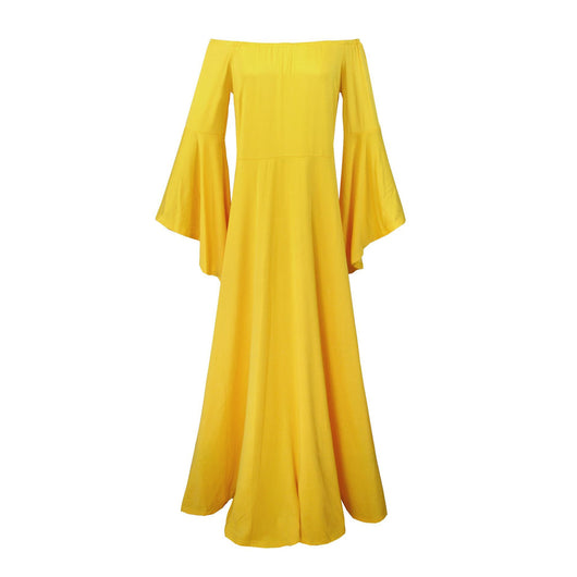 Vestido Premamá Largo Elegante con Hombros Descubiertos - Image 16