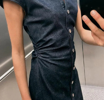 Vestido Camisero Denim para Mujer - Image 9