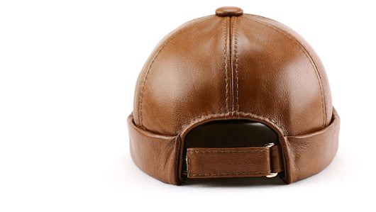 Gorro de Cuero Térmico para Hombre - Diseño Clásico sin Visera - Image 10